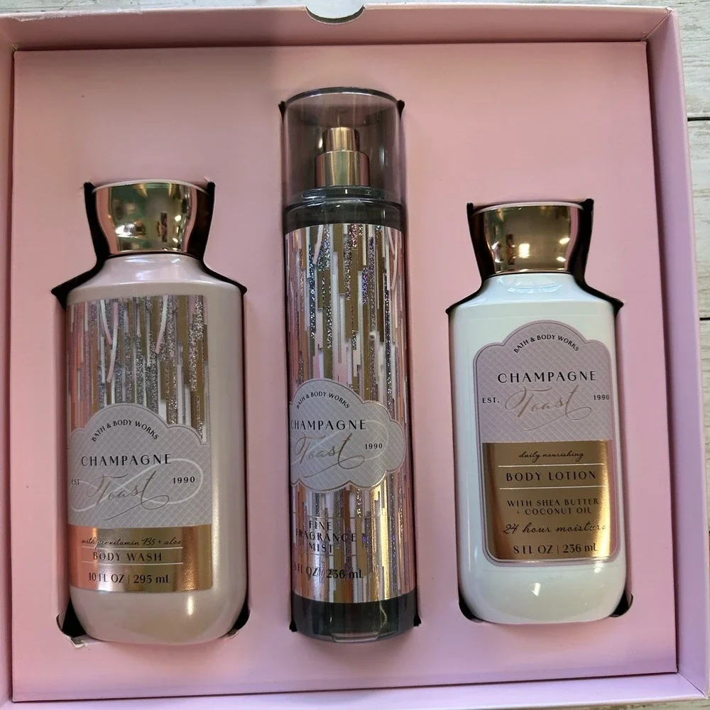 Bath Body Works Champagne Toast‎ Gift Set